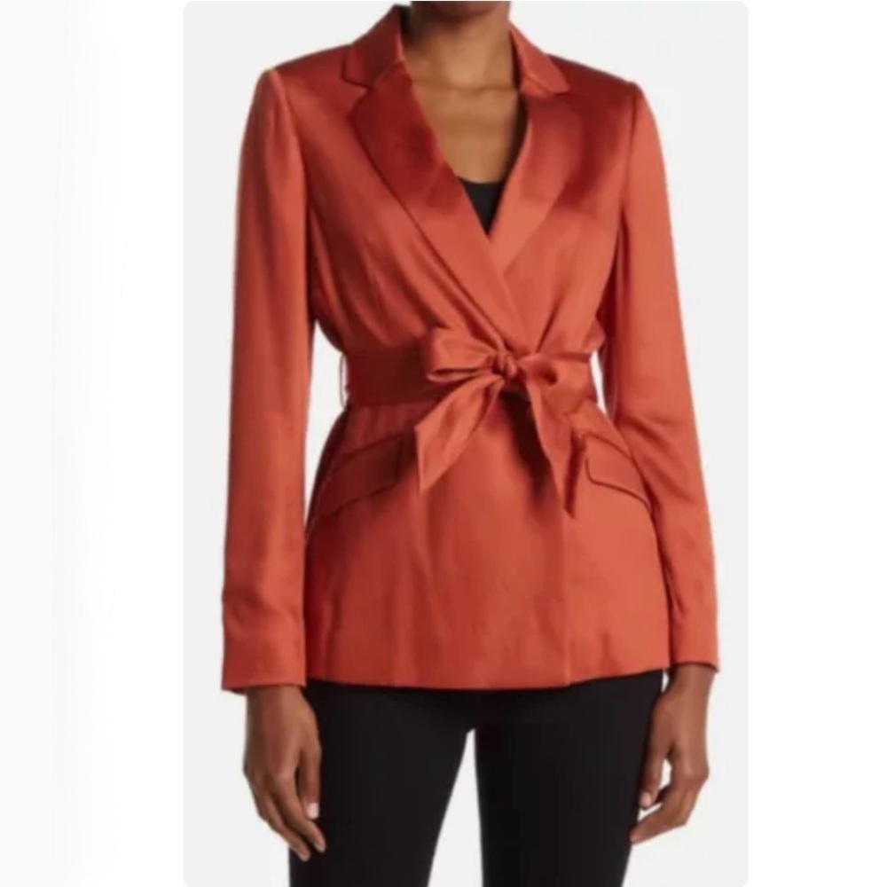 Ted Baker Belted Blazer in Sienna Brown. Size 1. GUC.